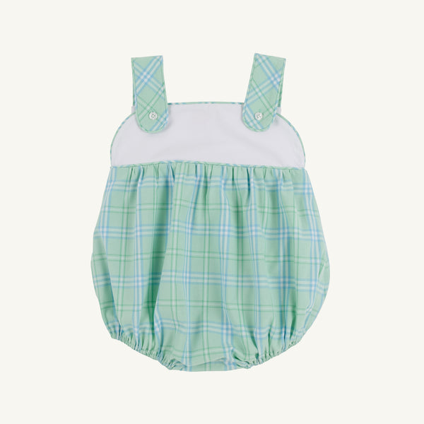 Bingham Bubble - Pelham Bay Plaid (Green) with Worth Avenue White