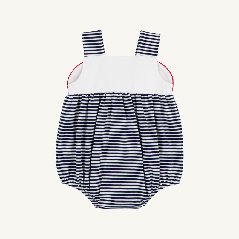 Bingham Bubble - Nantucket Navy Stripe with Worth Avenue White and Richmond Red