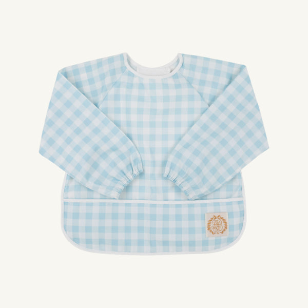 Biscuit Bib - Buckhead Blue Gingham with Worth Avenue White