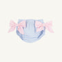 Bow Bottom Bloomer - Breakers Blue Seersucker with Palm Beach Pink