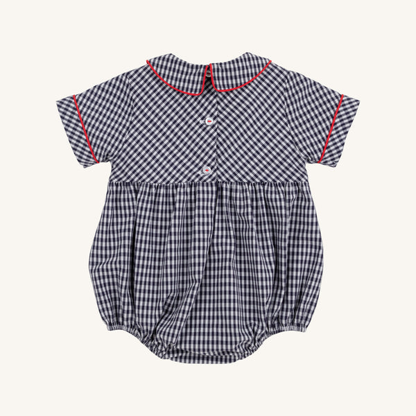 Bradford Bubble - Navy Grove Gingham with Richmond Red