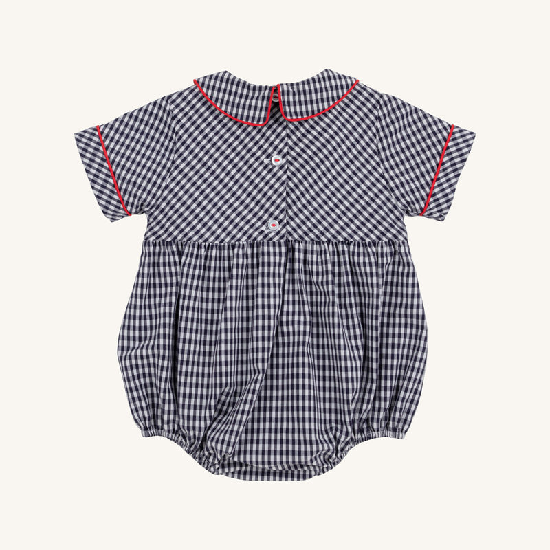 Bradford Bubble - Navy Grove Gingham with Richmond Red