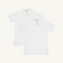 Prim & Proper Polo (2-Pack) - Worth Avenue White with Multicolor Stork