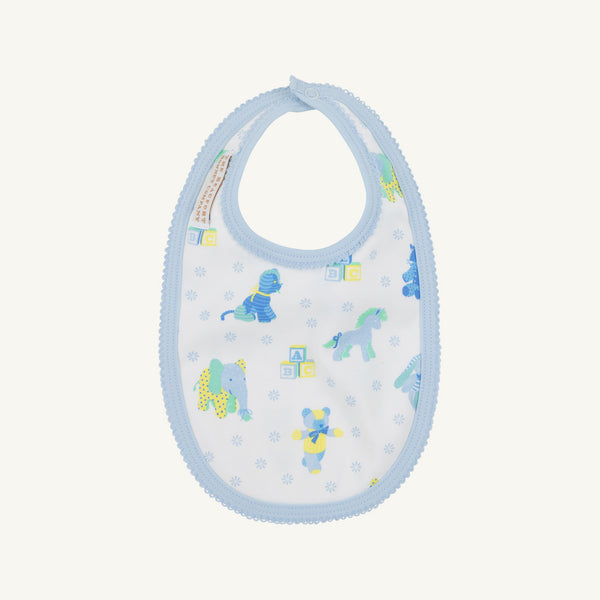 Burp Me Bib - Cuddle Up Cutie (Buckhead Blue) with Buckhead Blue