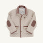 Caldwell Quilted Coat - Keeneland Khaki with Gray Bay Brown Corduroy