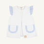 Callie Cover Up - Worth Avenue White with Breakers Blue Seersucker