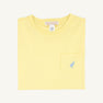 Carter Crewneck - Lake Worth Yellow with Sarasota Sky Stork