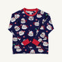 Cassidy Comfy Crewneck - Keeping Spirits Bright (Nantucket Navy) with Richmond Red
