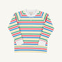 Cassidy Comfy Crewneck - Portland Sealife Stripe with Worth Avenue White
