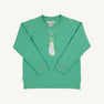 Cassidy Comfy Crewneck - Gibson Island Green with Golf Bag Embroidery