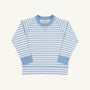 Cassidy Comfy Crewneck - Sarasota Sky Stripe with Sarsota Sky
