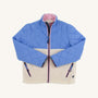 Cate Coat (Sherpa) - Barbados Blue with Palmetto Pearl & Hamptons Hot Pink