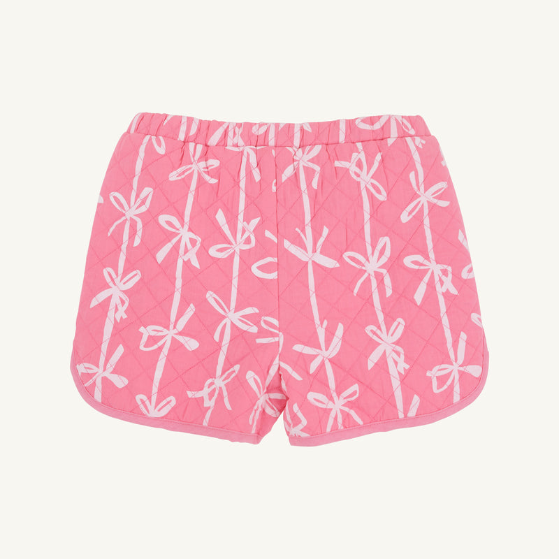 Cheryl Shorts (Quilted) - Braselton Bows (Romany Rose) with Romany Rose