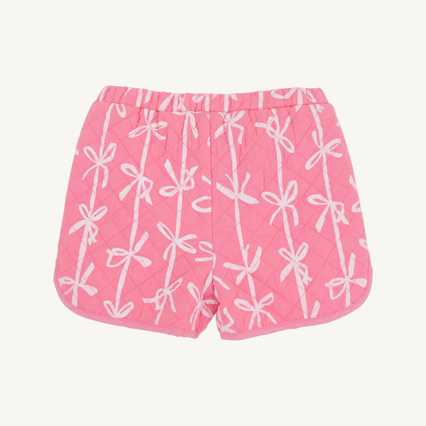 Cheryl Shorts (Quilted) - Braselton Bows (Romany Rose) with Romany Rose