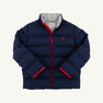 Cooper Coat - Nantucket Navy with Richmond Red Stork