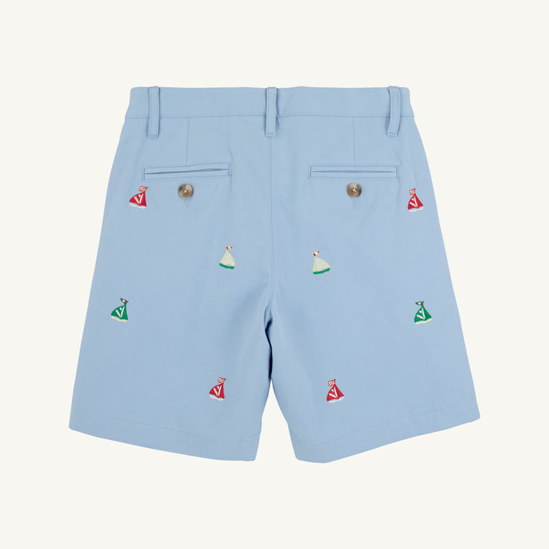 Critter Charlie Chino's - Beale Street Blue with Sailboats