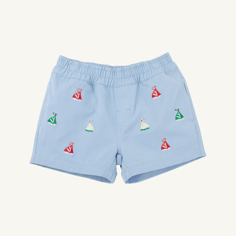 Critter Sheffield Shorts - Beale Street Blue with Sailboats