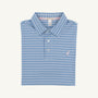 Croquet Party Polo - Sumner County Stripe (Sunrise Blvd. Blue) with Palm Beach Pink