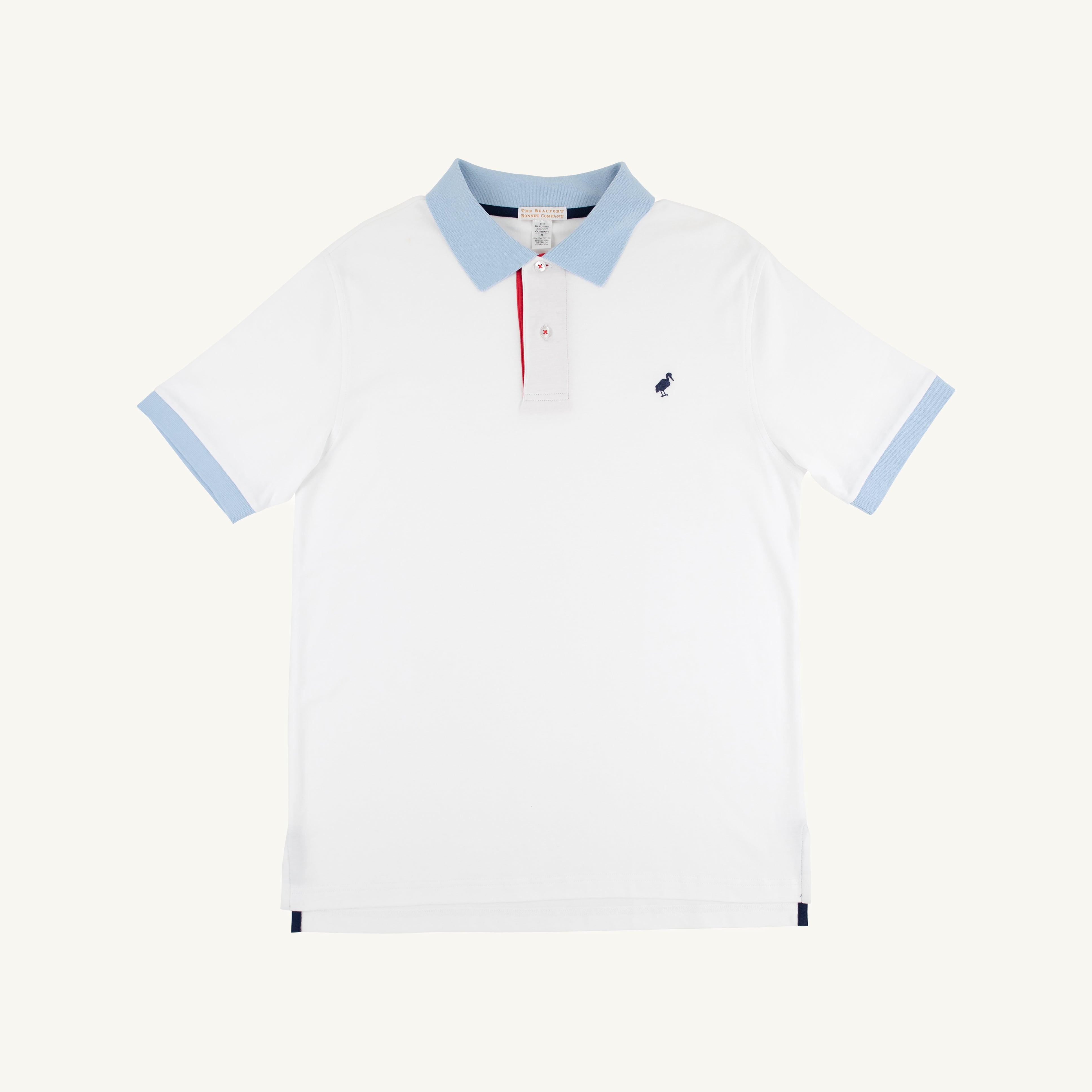 Croquet Party Polo - Worth Avenue White with Nantucket Navy, Richmond Red and Beale Street Blue