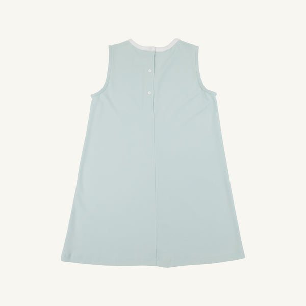 Daisy Dress - Old Greenwich Green with Worth Avenue White