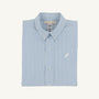 Dean's List Dress Shirt - Barrington Blue Tally Ticking Stripe with Worth Avenue White