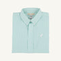 Dean's List Dress Shirt - Turks Teal Windowpane with Worth Avenue White Stork