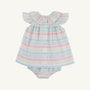Dorothy Day Dress - San Antonio Stripe & Hamptons Hot Pink with Bloomers