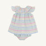 Dorothy Day Dress - San Antonio Stripe & Hamptons Hot Pink with Bloomers