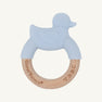 Duck Wooden & Silicone Teether - Buckhead Blue