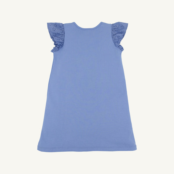 Ellen's Eyelet Dress - Barbados Blue
