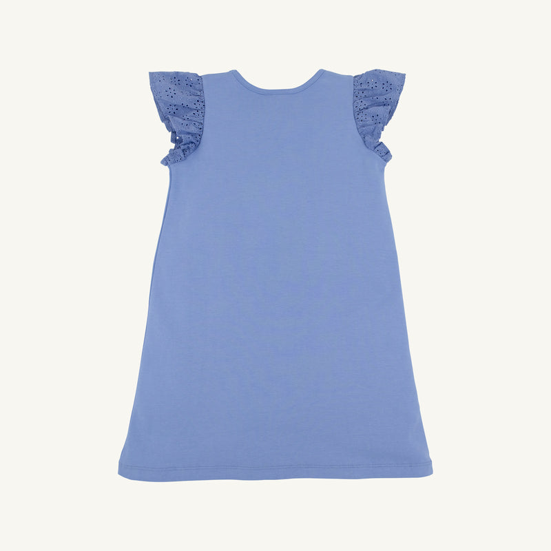 Ellen's Eyelet Dress - Barbados Blue