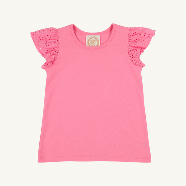 Ellen's Eyelet Top - Romany Rose