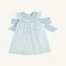 Franny Frock - Franklin Flowers with Barrington Blue Check