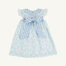 Franny Frock - Franklin Flowers with Barrington Blue Check