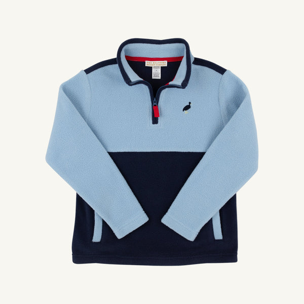 Hayword Half-Zip (Fleece) - Barrington Blue with Nantucket Navy