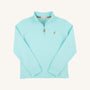 Hayword Half Zip - Edisto Egg Blue with Cape Elizabeth Camel Stork