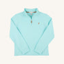 Hayword Half Zip - Edisto Egg Blue with Cape Elizabeth Camel Stork