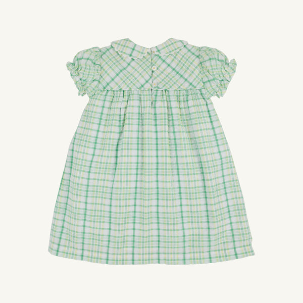 Holly Day Dress - Gibson Island Green and Lake Worth Yellow Sewanee Seersucker