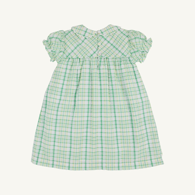 Holly Day Dress - Gibson Island Green and Lake Worth Yellow Sewanee Seersucker