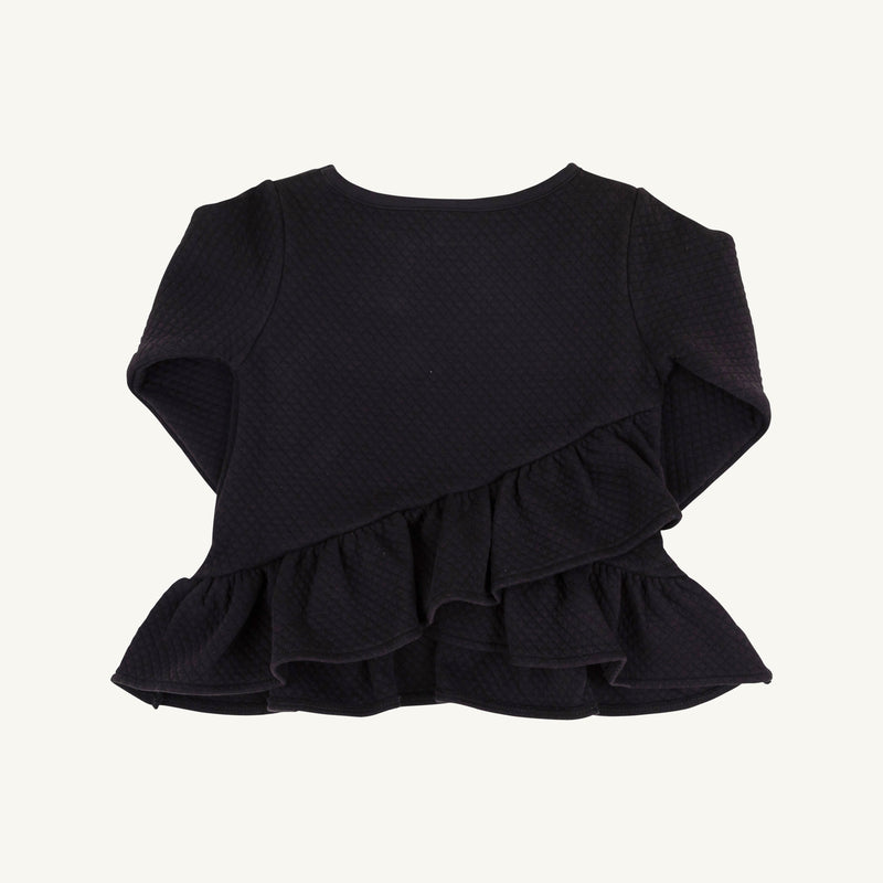 Long Sleeve Love You Back Top (Quilted) - Newport Night