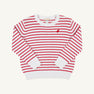 Isaac's Sweater - Richmond Red Stripe with Richmond Red Stork
