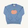 Isaac's Intarsia Sweater - Barrington Blue with Pumpkin