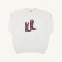 Isaac's Intarsia Sweater - Palmetto Pearl with Cowboy Boot