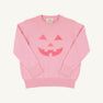 Isabelle's Intarsia Sweater - Sandpearl Pink with Pumpkin Face