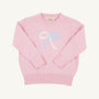 Isabelle's Intarsia Sweater - Palm Beach Pink with Worth Avenue White & Beale Street Blue Bow