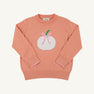 Isabelle's Intarsia Sweater - Seashore Sherbet & Sandpearl Pink with Pumpkin