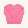 Isabelle's Sweater - Hamptons Hot Pink with Worth Avenue White Stork