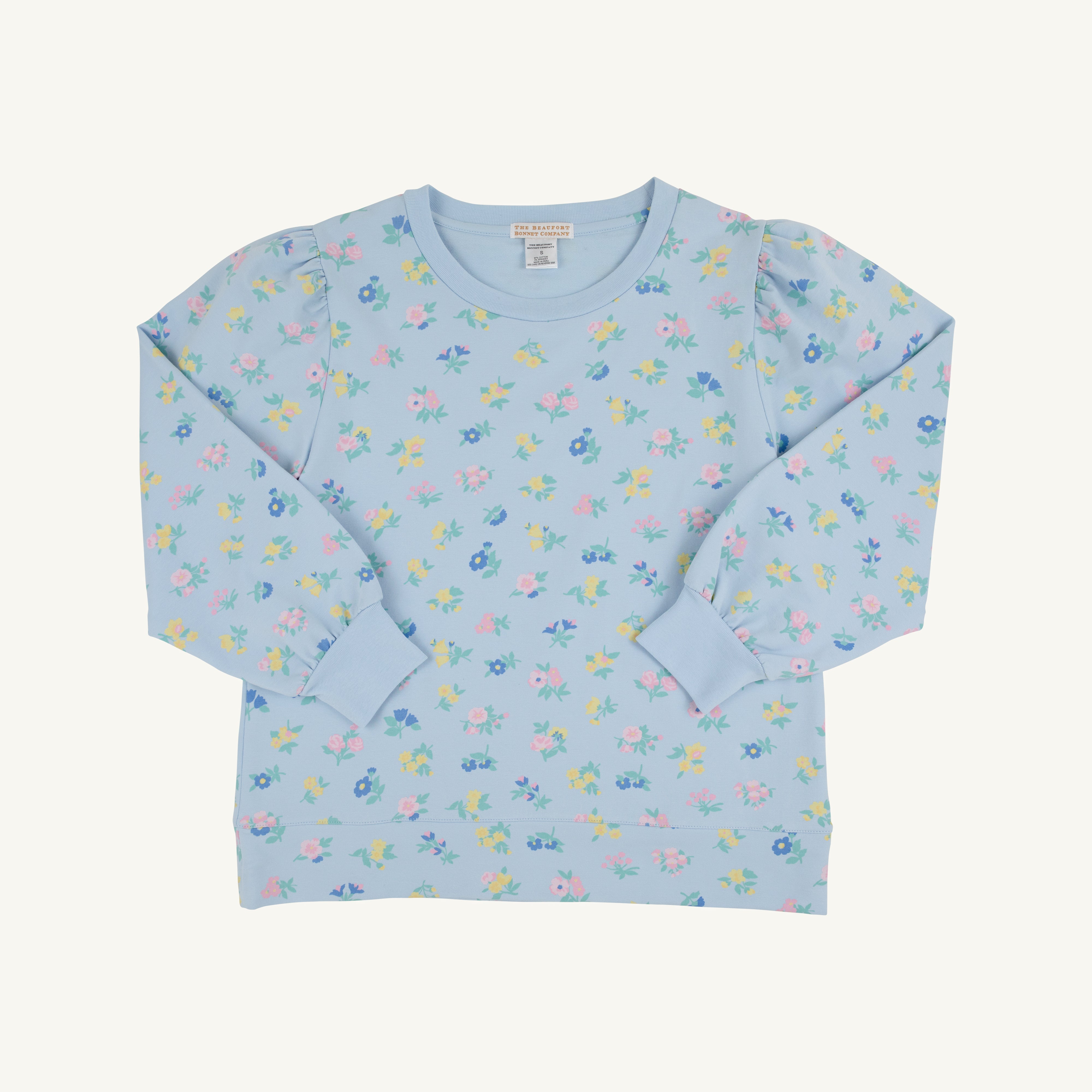 Is it Saturday Sweatshirt - Little London Flowers with Buckhead Blue