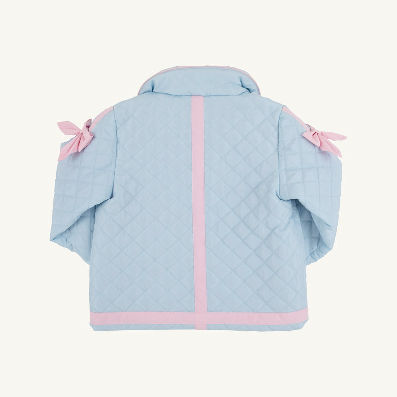 Julie Anne Jacket - Buckhead Blue with Palm Beach Pink Trim & Bows