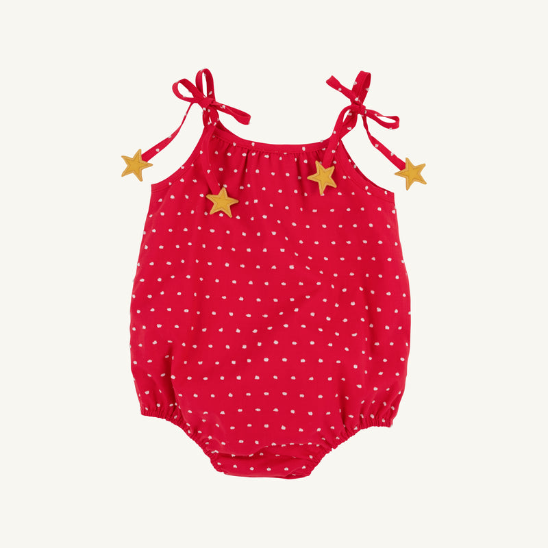 Junie B. Bubble - Richmond Red & Worth Avenue Dallas Dot with Star Ties
